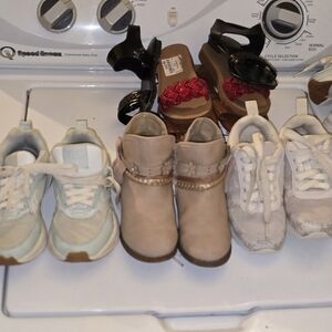 Kids Beige and White Shoes Set